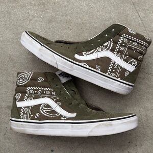 Vans Classic Sk8 Hi Paisley Print Sneakers Shoes
